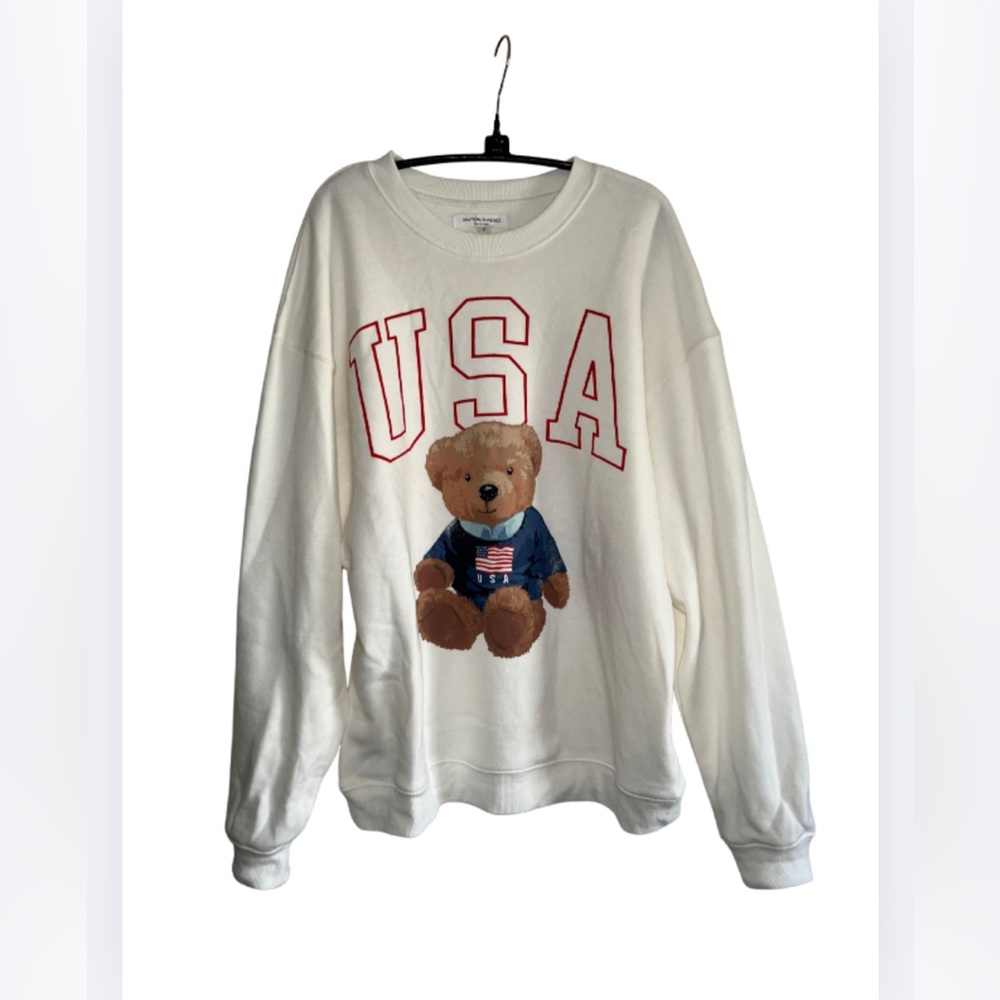 Grayson Threads White Sweatshirt with Red Design